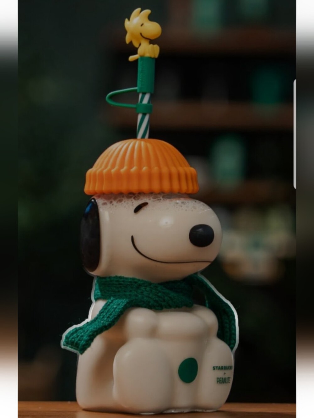 Snoopy Cold Cup Glass - Peanuts × Starbucks